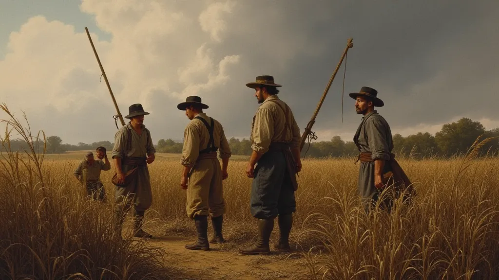 Farmers struggling with crop failure in 1816