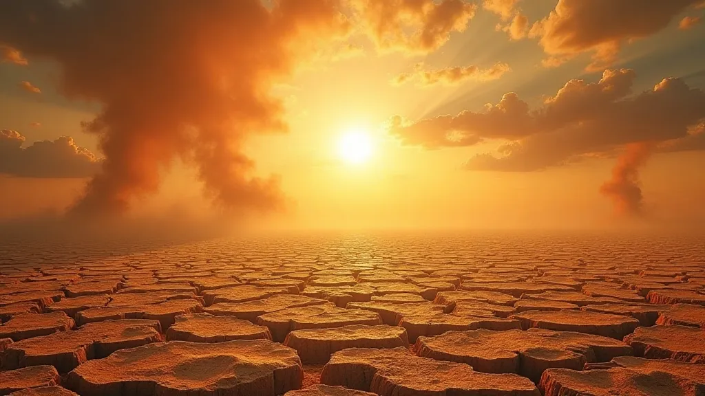 Severe drought landscape