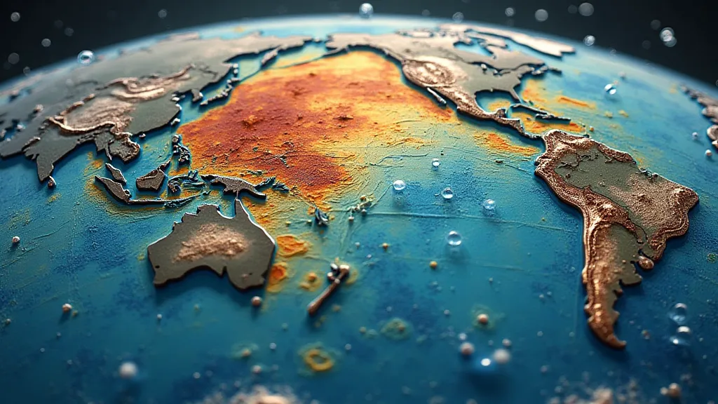 El Niño warm water anomaly in the Pacific Ocean