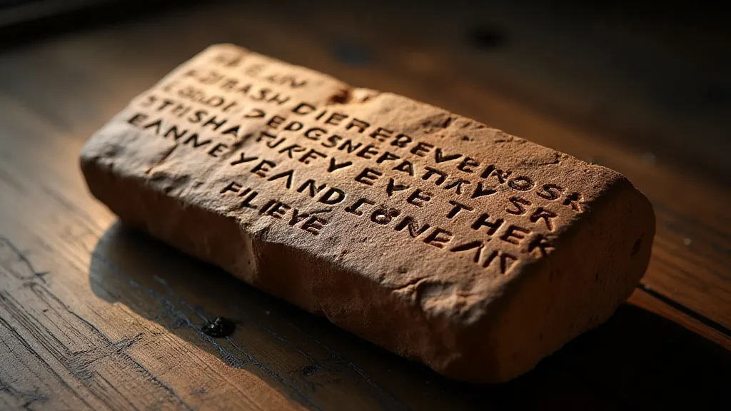 Clay tablet inscribed with cuneiform script