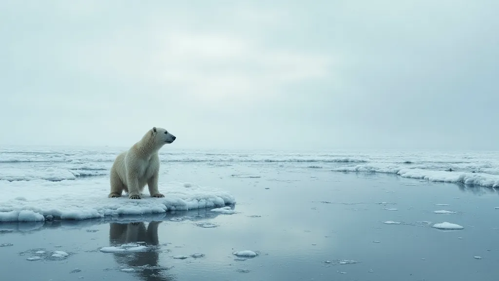Polar Bear on Sea Ice