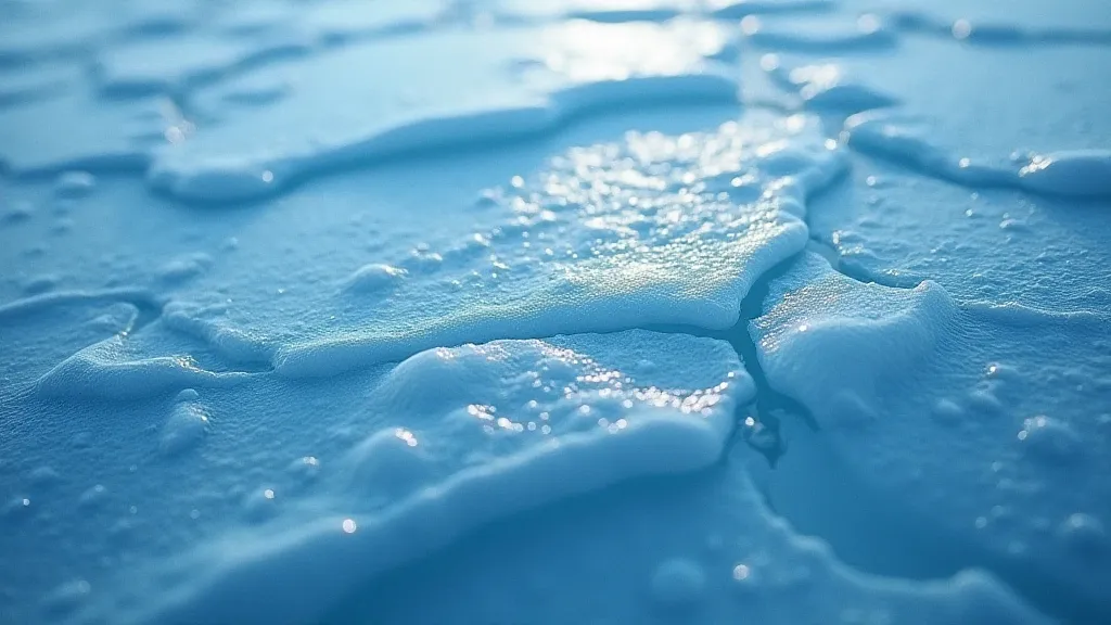 Close-up of Sea Ice Texture