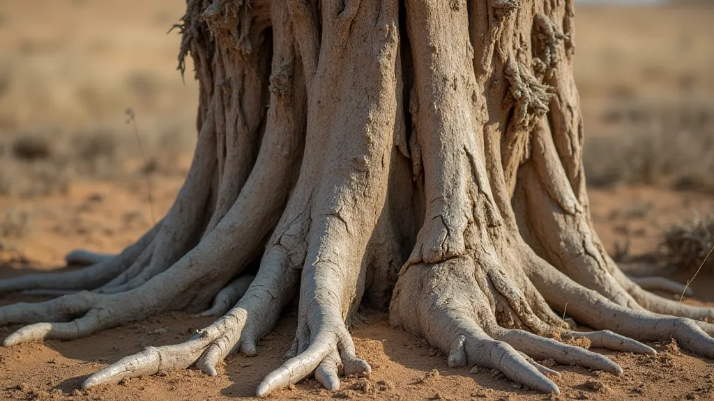 Stressed tree during drought