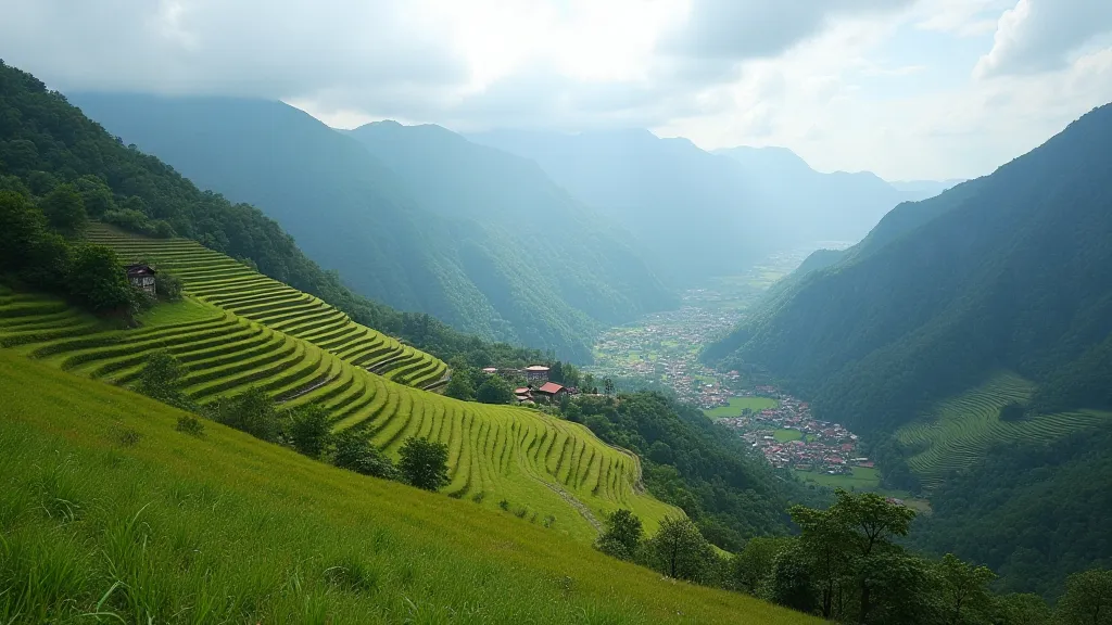 Ancient terraced farmland